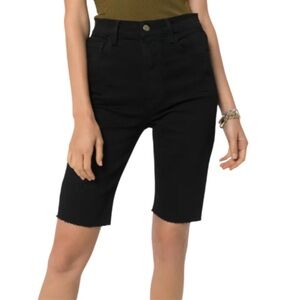 FRAME Le Vintage Burmuda Black Jean Shorts - 25